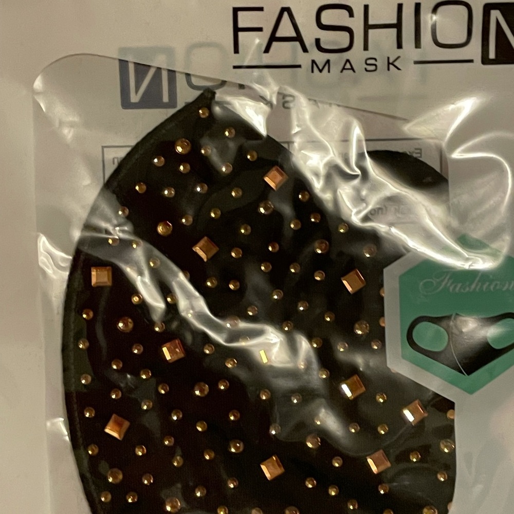 Rhinestone Studded Mask